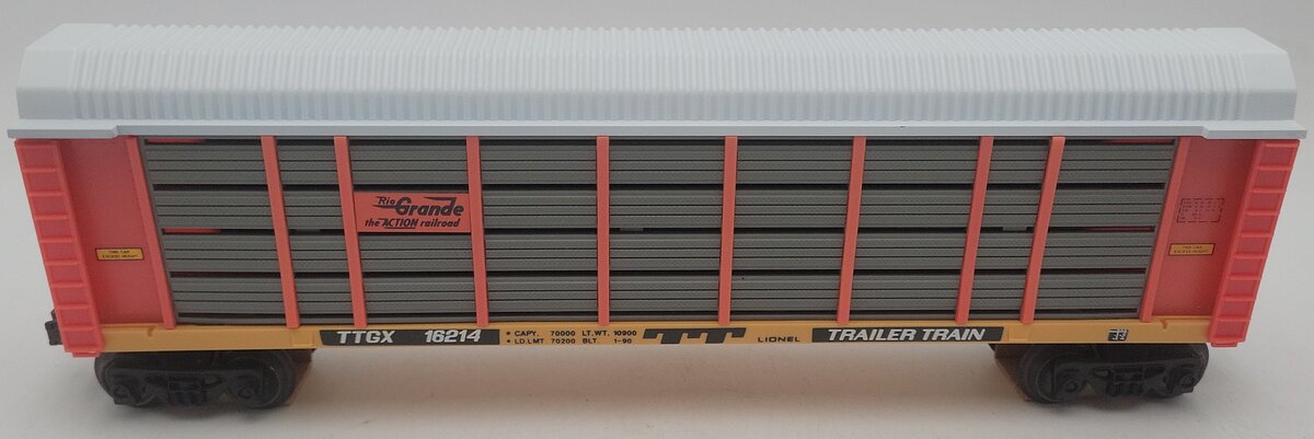 Lionel 6-16214 O Gauge Denver & Rio Grande Two Tier Auto Carrier EX/Box