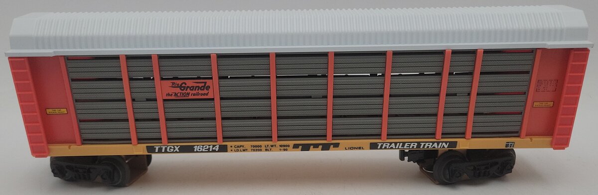 Lionel 6-16214 O Gauge Denver & Rio Grande Two Tier Auto Carrier EX/Box