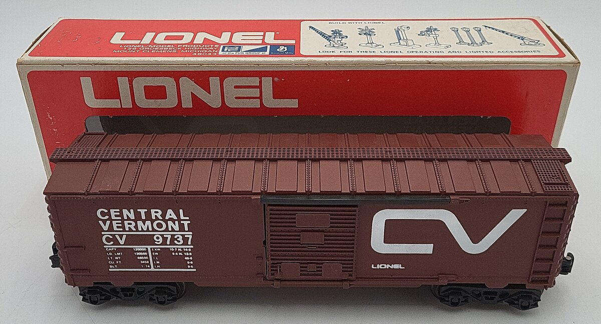 Lionel 6-9737 O Gauge Central Vermont Boxcar LN/Box