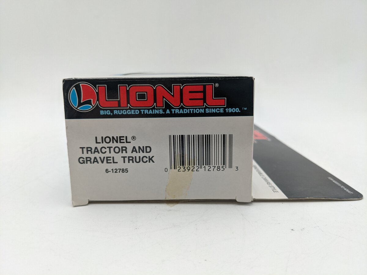 Lionel 6-12785 O Gauge Lionel Gravel Company Tractor & Gravel Truck EX/Box
