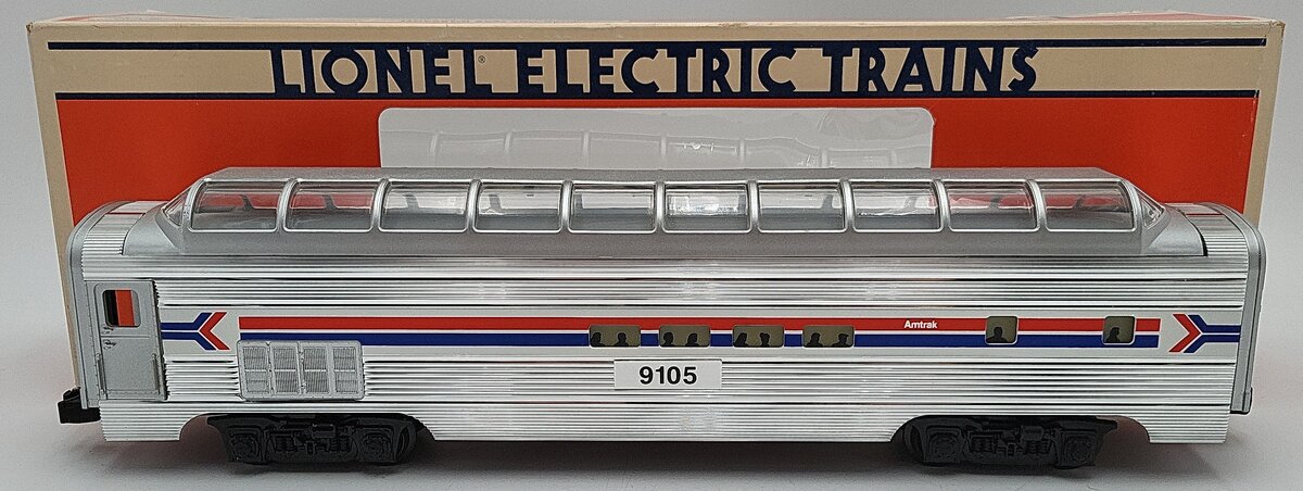 Lionel 6-19105 O Gauge Amtrak Full Vista Dome Car #9105 EX/Box