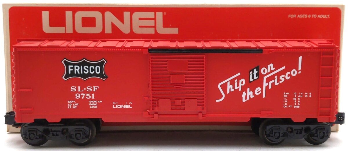 Lionel 6-9751 O Gauge Frisco Boxcar EX/Box
