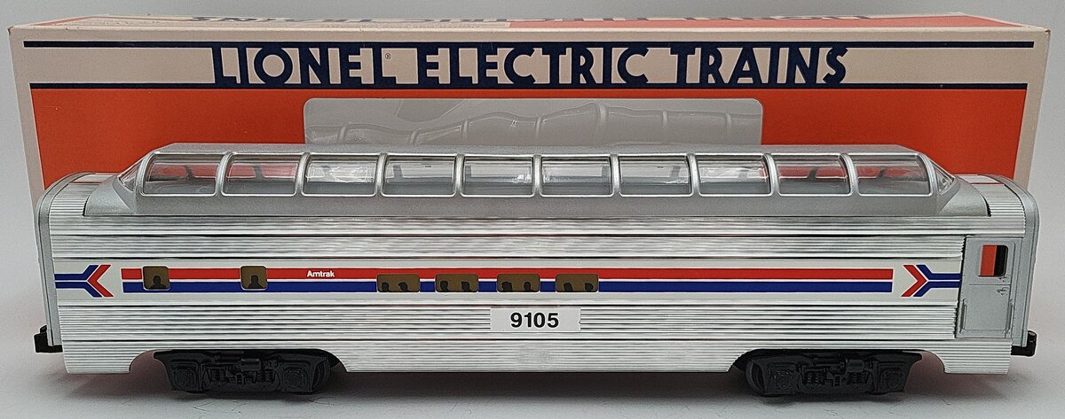 Lionel 6-19105 O Gauge Amtrak Full Vista Dome Car #9105 EX/Box