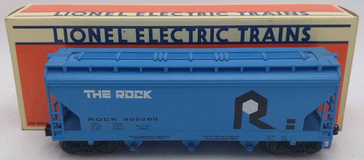 Lionel 6-17122 O Gauge Rock Island 3-Bay ACF Hopper #800200 EX/Box