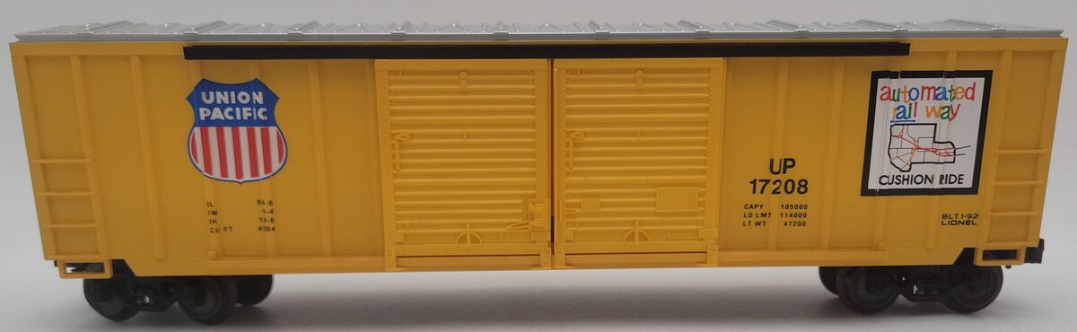 Lionel 6-17208 O Gauge Union Pacific Double Door Boxcar #17208 EX/Box