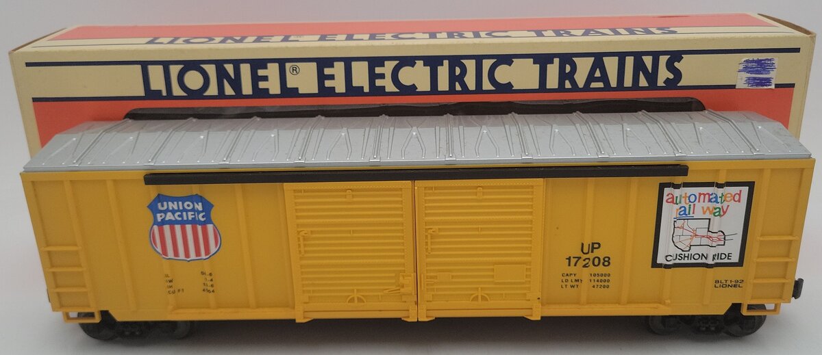 Lionel 6-17208 O Gauge Union Pacific Double Door Boxcar #17208 EX/Box