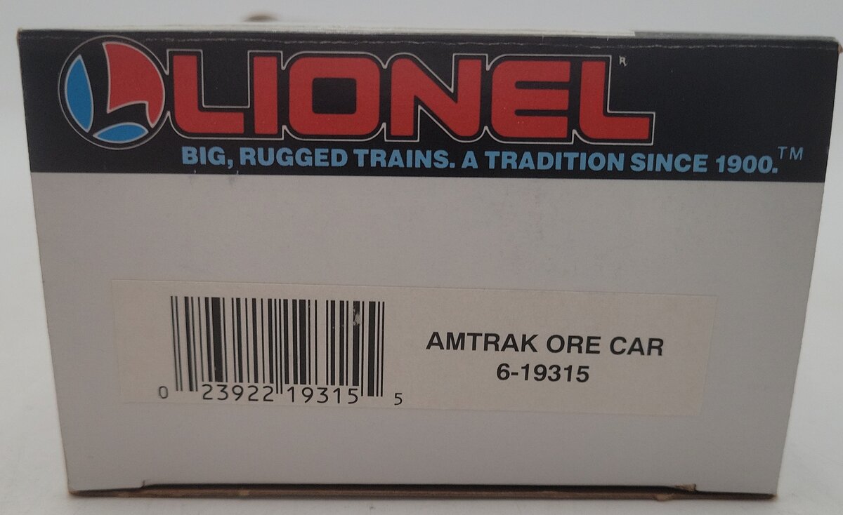 Lionel 6-19315 O Gauge Amtrak Ore Car w/ Ore Load EX/Box