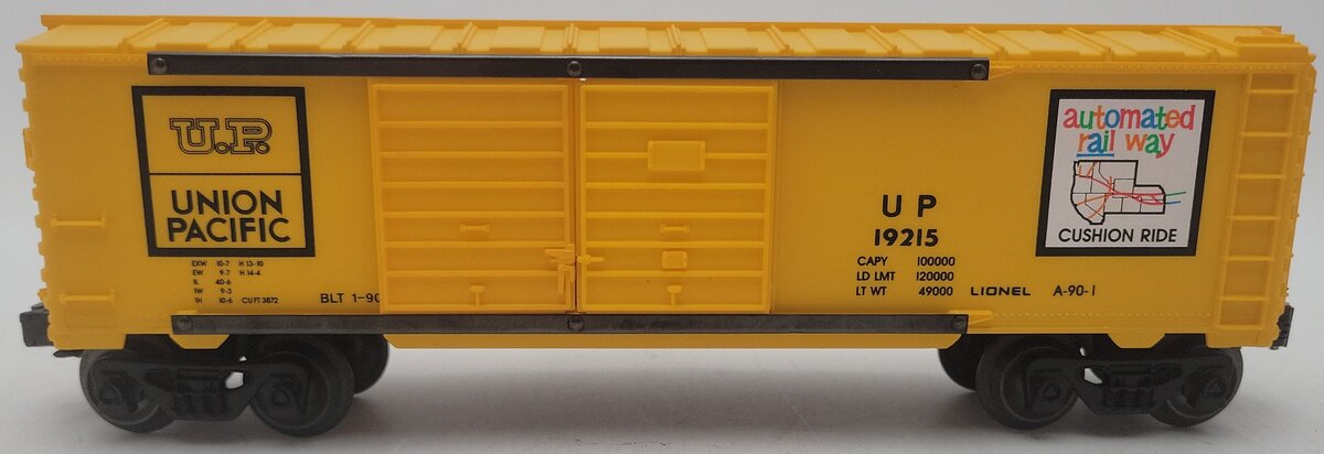 Lionel 6-19215 O Gauge Union Pacific Double Door Boxcar #19215 EX/Box