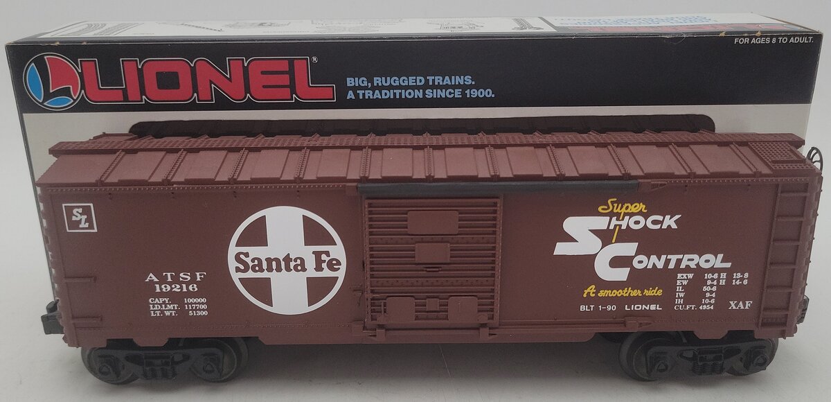Lionel 6-19216 O Gauge Santa Fe Boxcar EX/Box