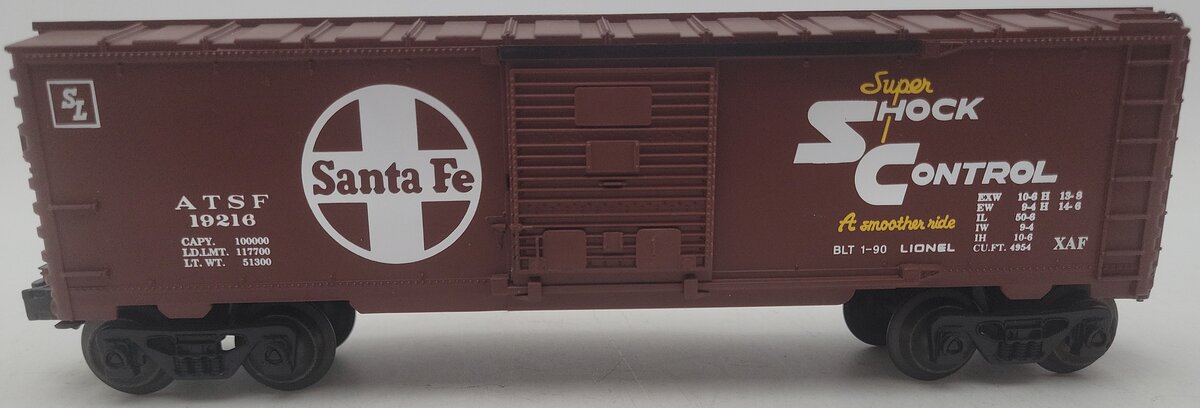 Lionel 6-19216 O Gauge Santa Fe Boxcar EX/Box