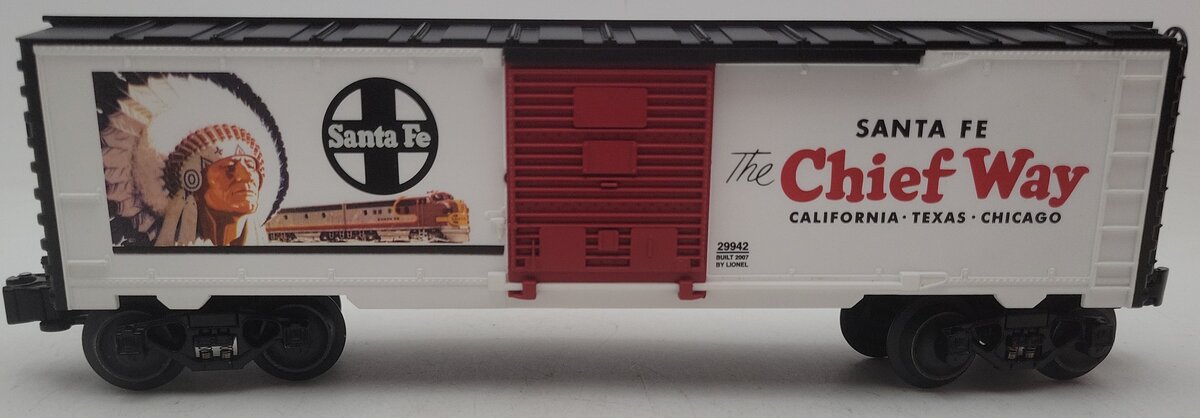 Lionel 6-29942 O Gauge Santa Fe Railroad Art Boxcar V2 EX/Box
