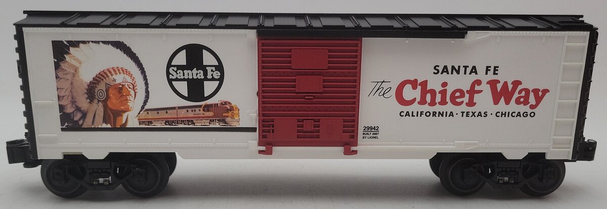 Lionel 6-29942 O Gauge Santa Fe Railroad Art Boxcar V2 EX/Box