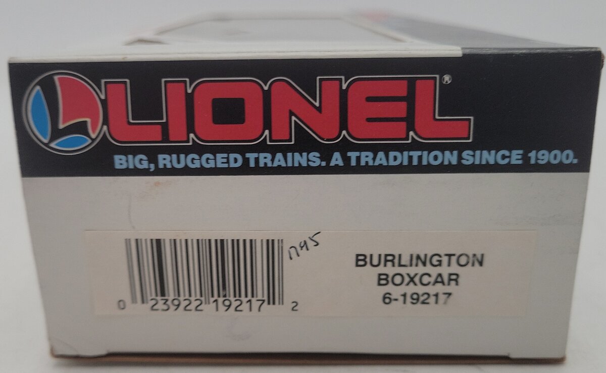 Lionel 6-19217 O Gauge Burlington Boxcar EX/Box
