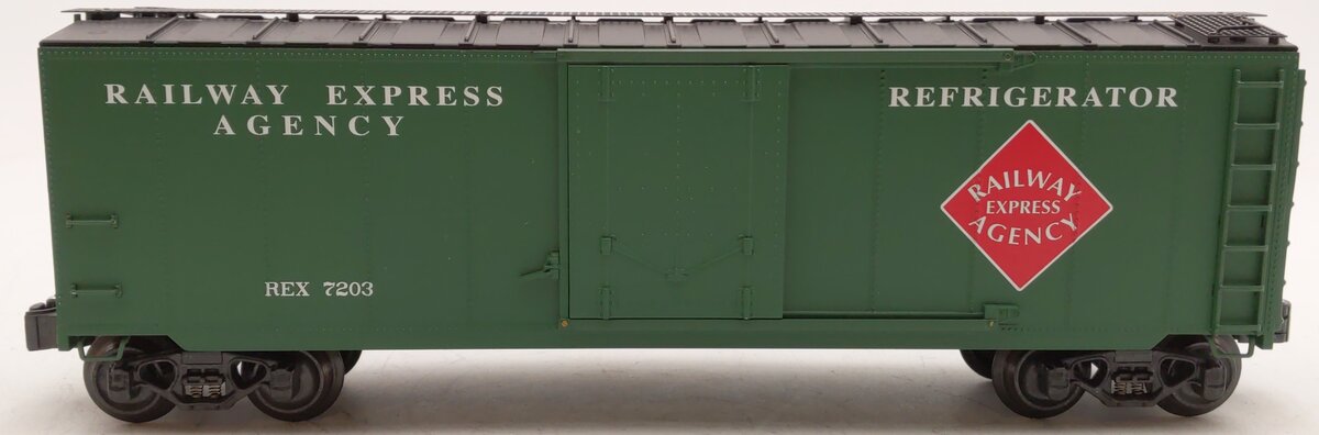 K-Line K761-1912 O Gauge REA Express Service Steel-Sided Reefer #7203 EX/Box