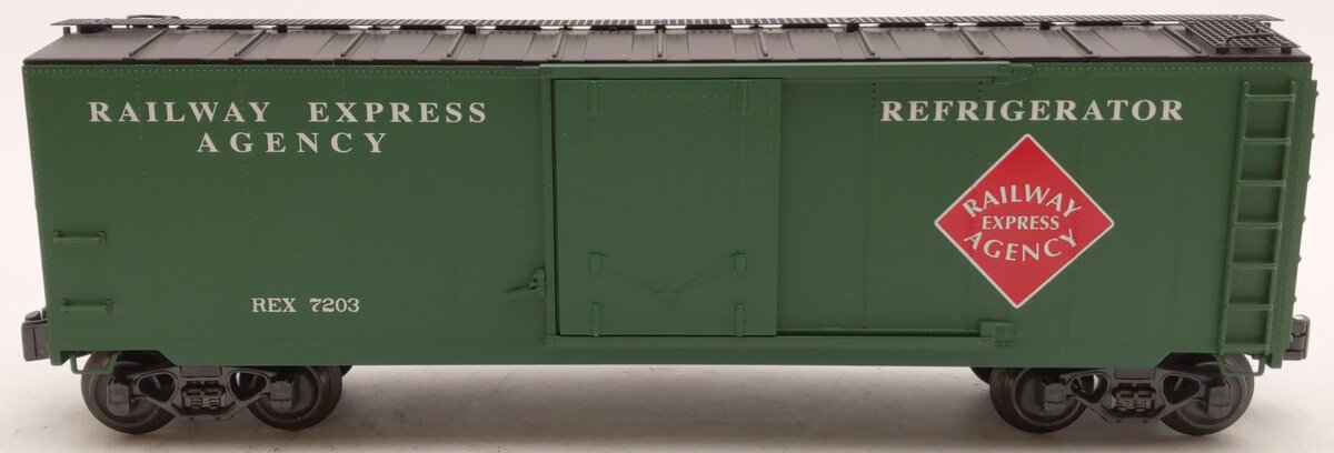 K-Line K761-1912 O Gauge REA Express Service Steel-Sided Reefer #7203 EX/Box