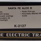 K-Line K-2127 O Gauge Santa Fe Alco B Unit Non-Powered Diesel Locomotive EX/Box