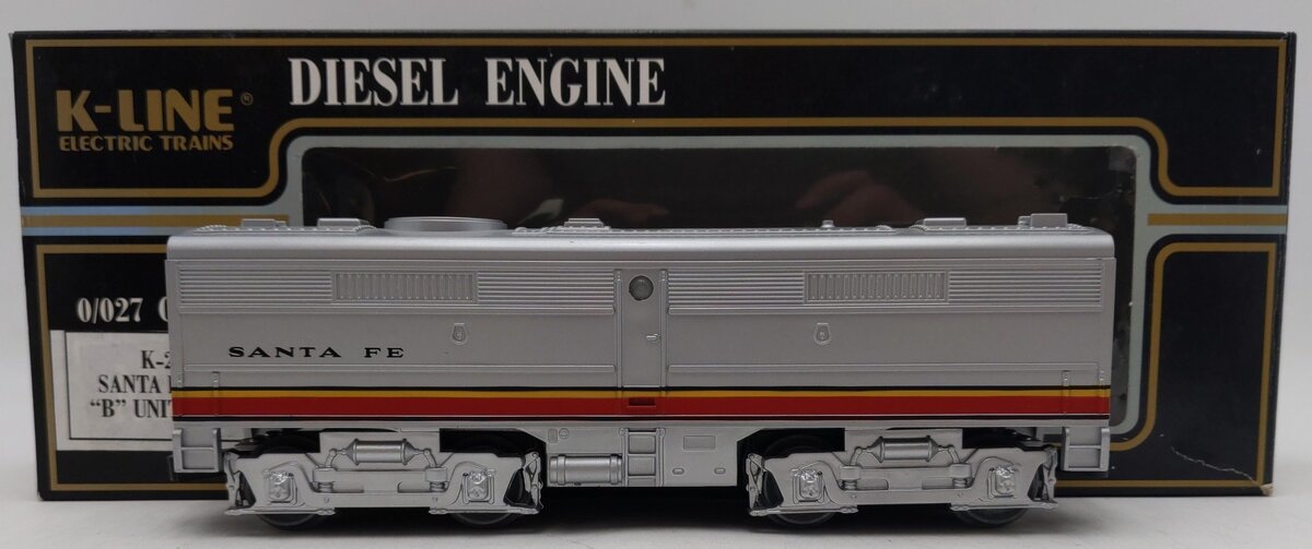 K-Line K-2127 O Gauge Santa Fe Alco B Unit Non-Powered Diesel Locomotive EX/Box