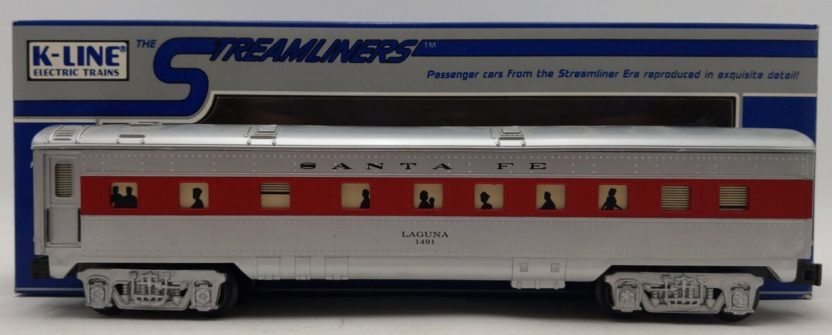 K-Line K1491 O Santa Fe  "Laguna" Streamliner Pullman Car #1491 EX/Box
