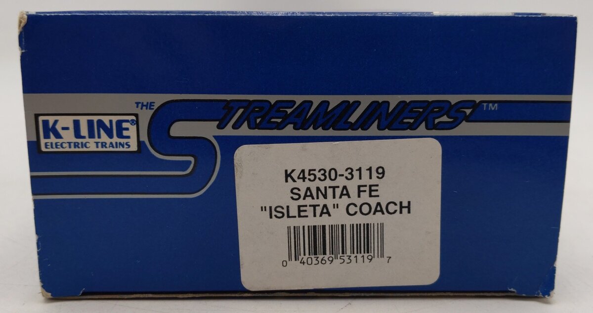 K-Line K3119 O Santa Fe "Isleta" Passenger Car EX/Box