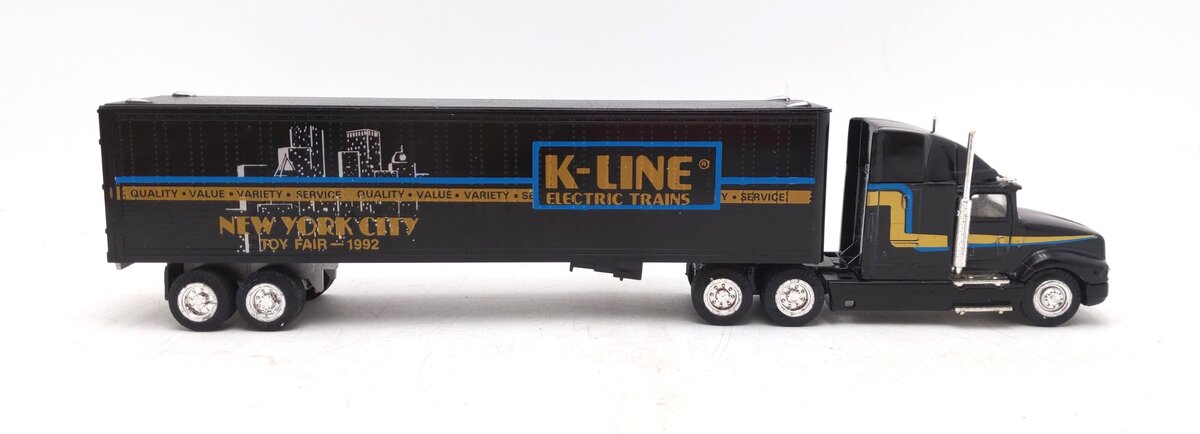 K-Line Heavy Hauler 1:49 Scale Diecast 1992 NYC Toy Fair Tractor Trailer LN/Box