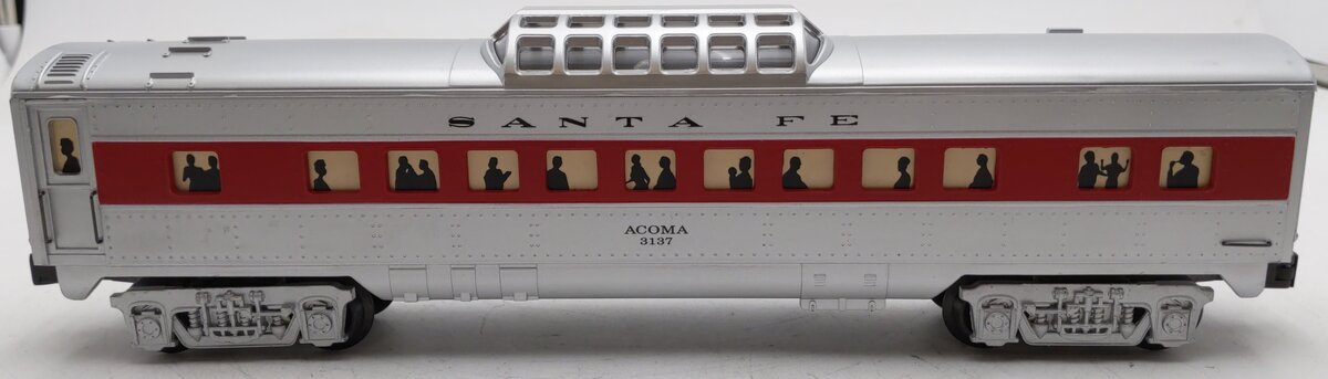 K-Line K3137 O Gauge Santa Fe "Acoma" 12.5" Streamliner Vista Dome Car #3137 EX/Box