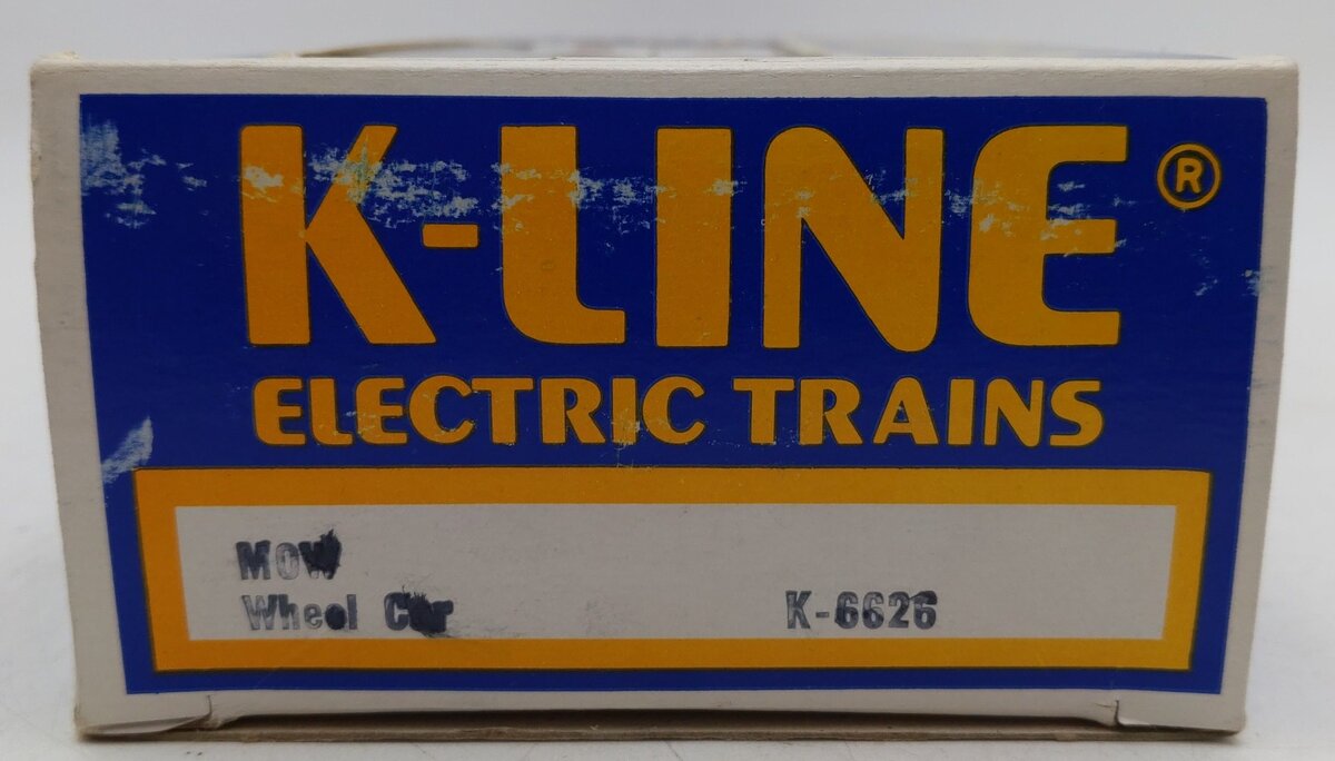 K-Line K6626 O Gauge Maintenance of Way Flatcar w/ Wheel Load EX/Box