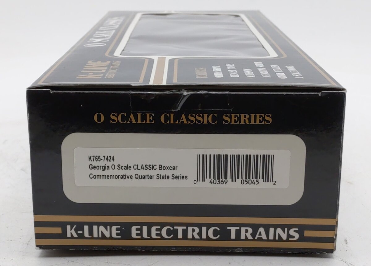 K-Line K765-7424 O Gauge Georgia Quarter Boxcar LN/Box