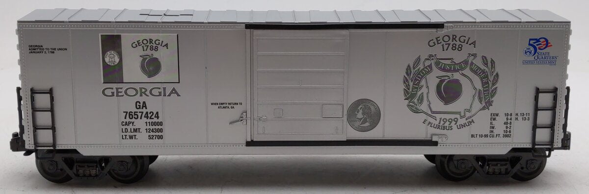 K-Line K765-7424 O Gauge Georgia Quarter Boxcar LN/Box