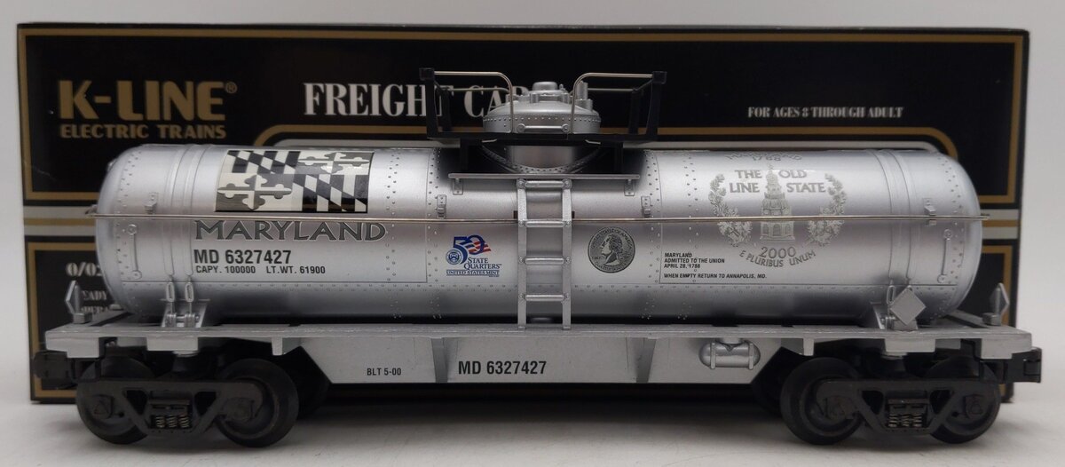 K-Line K632-7427 Maryland Commemorative Quarter State Tank Car #6327427 EX/Box