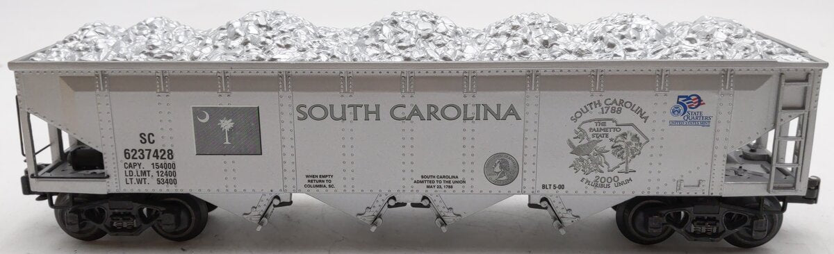 K-Line K623-7428 O Gauge South Carolina Quarter Hopper LN/Box