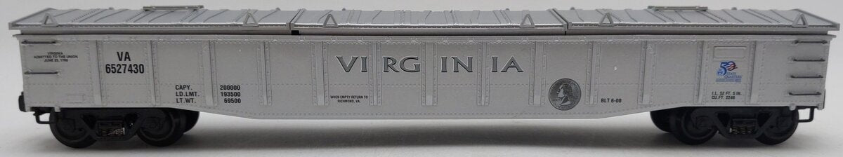 K-Line K652-7430 Virginia Quarter Gondola Car EX/Box