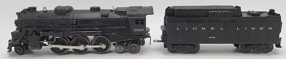 Lionel 2037 Vintage O 2-6-4 Diecast Steam Locomotive and 6026W Tender VG