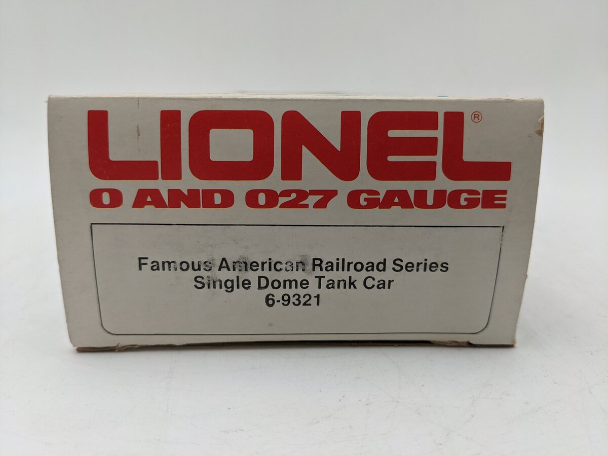 Lionel 6-9321 O Gauge Atchison Topeka & Santa Fe Single Dome Tank Car VG/Box