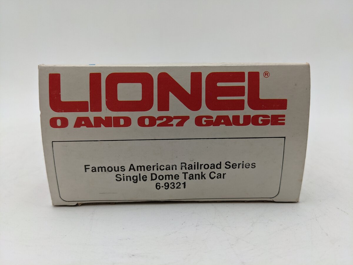 Lionel 6-9321 O Gauge Atchison Topeka & Santa Fe Single Dome Tank Car VG/Box