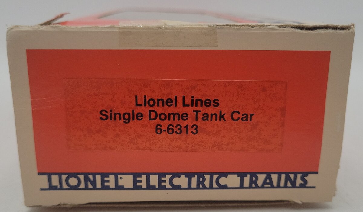 Lionel 6-6313 O Gauge Lionel Lines Single Dome Tank Car EX/Box