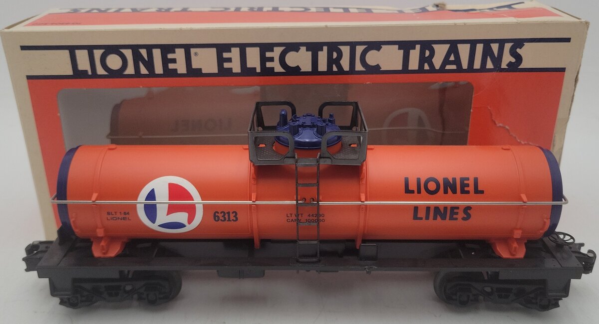 Lionel 6-6313 O Gauge Lionel Lines Single Dome Tank Car EX/Box