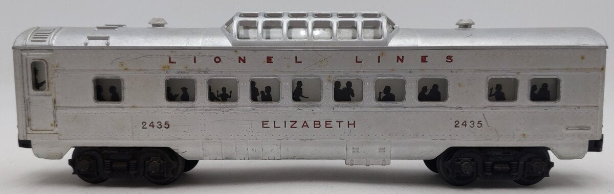 Lionel 2435 Vintage O Lionel Lines Illuminated Elizabeth Passenger Car VG