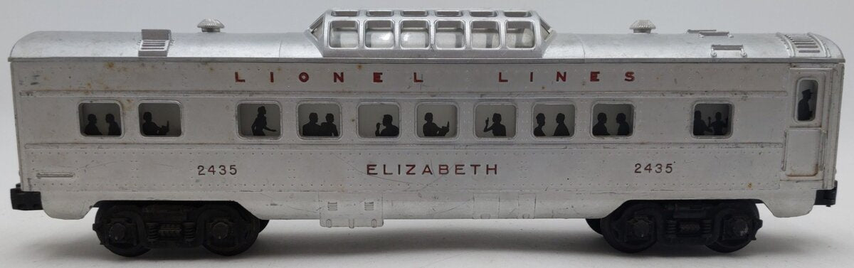 Lionel 2435 Vintage O Lionel Lines Illuminated Elizabeth Passenger Car VG