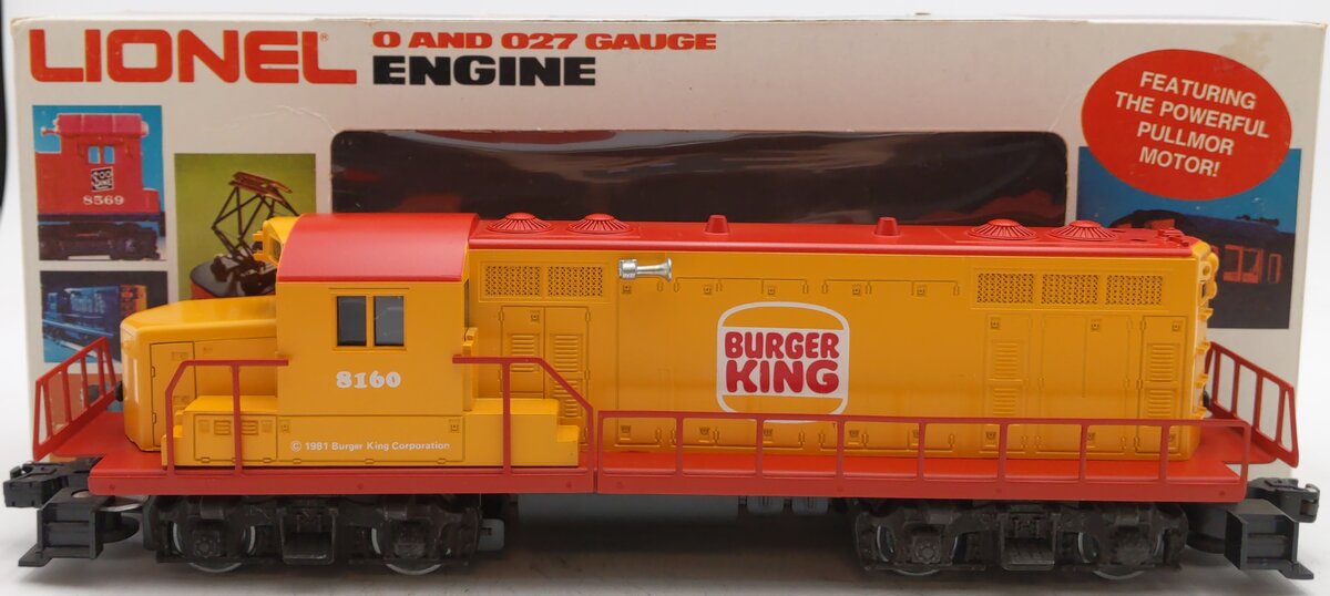 Lionel 6-8160 O Gauge Burger King GP-20 Diesel Locomotive #8160 EX/Box