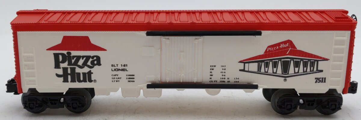 Lionel 6-7511 O Gauge Pizza Hut Refrigerator Car EX/Box