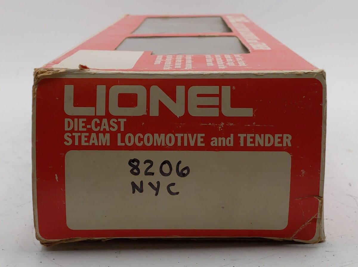 Lionel 6-8206 O Gauge New York Central 4-6-4 Steam Locomotive & Tender EX/Box