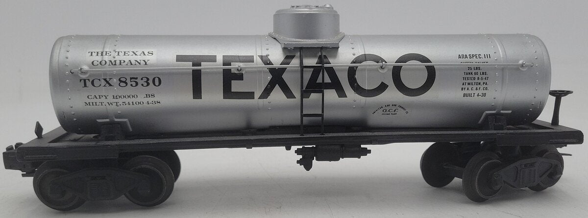 Lionel O Gauge Custom Painted Texaco Tank Car #8530