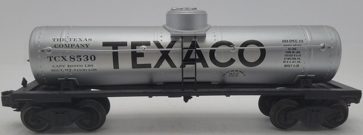Lionel O Gauge Custom Painted Texaco Tank Car #8530