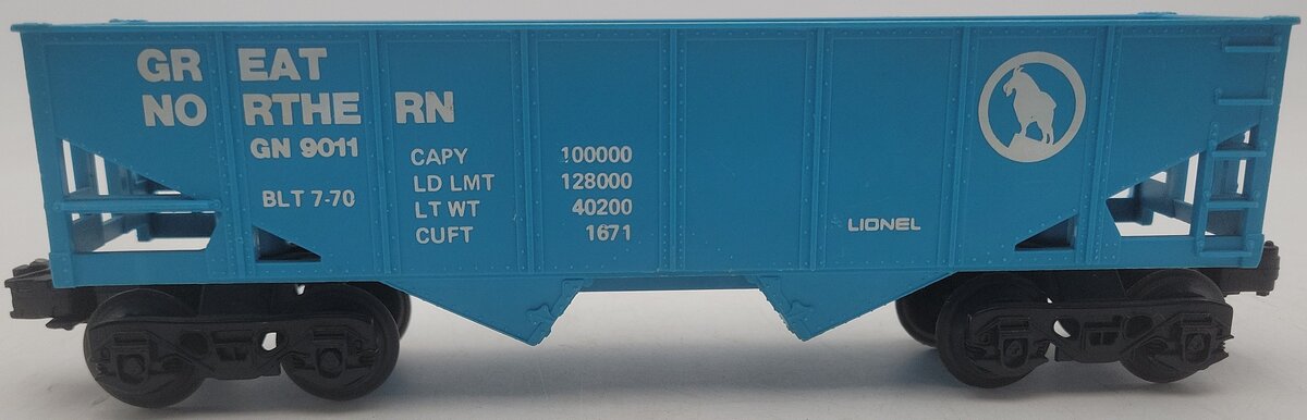 Lionel 6-9011 O Gauge Great Northern 2-Bay Hopper EX