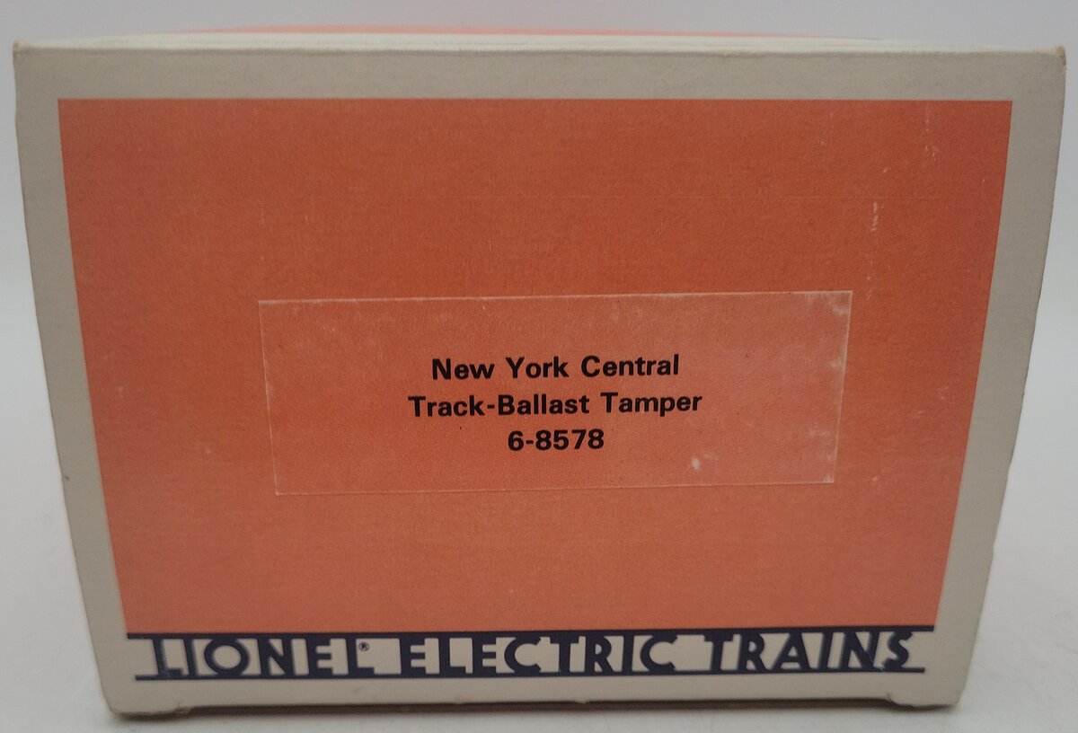 Lionel 6-8578 O Gauge New York Central Motorized Ballast Tamper Car EX/Box