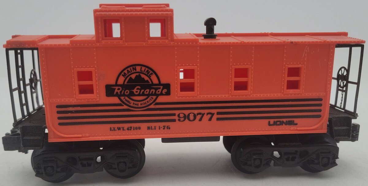 Lionel 6-9077 O Gauge Denver and Rio Grande Caboose EX