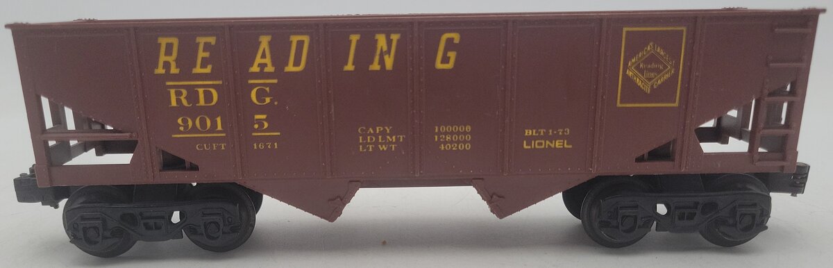 Lionel 6-9015 O Gauge Reading 2-Bay Hopper EX