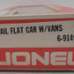 Lionel 6-9149 O Gauge CP Rail Flatcar with Piggyback Vans EX/Box