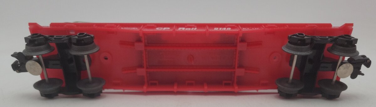 Lionel 6-9149 O Gauge CP Rail Flatcar with Piggyback Vans EX/Box