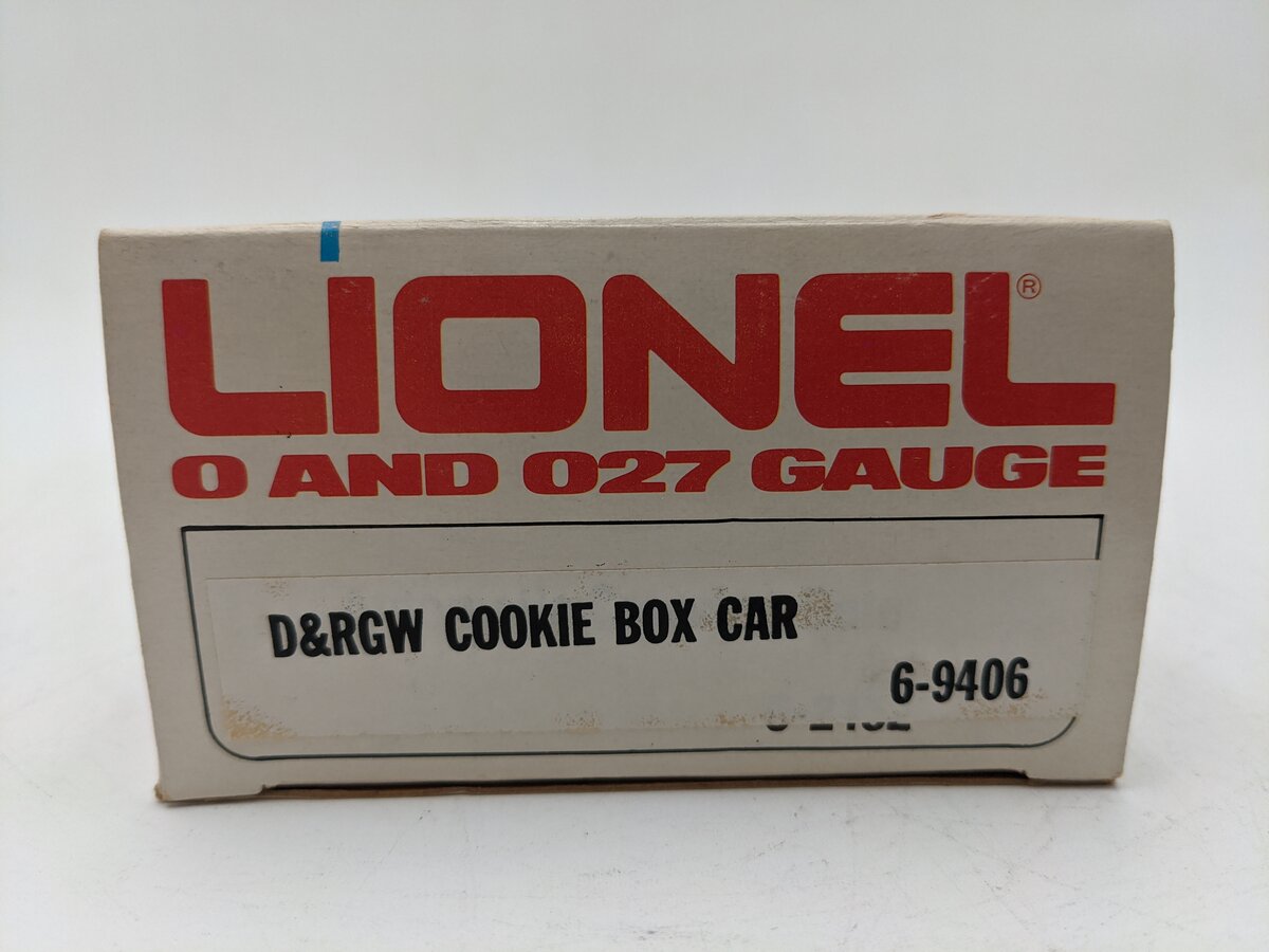 Lionel 6-9406 O Gauge Denver and Rio Grande West Cookie Boxcar EX/Box